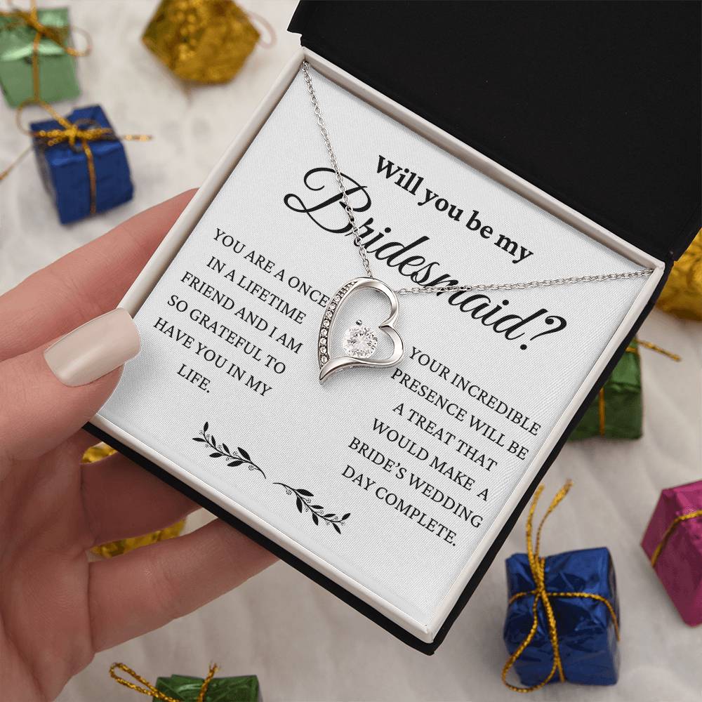 You Will Make My Wedding Day Complete Forever Love Necklace