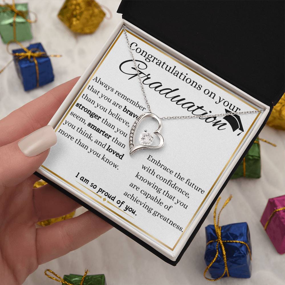 Embrace The Future Graduation Forever Love Necklace