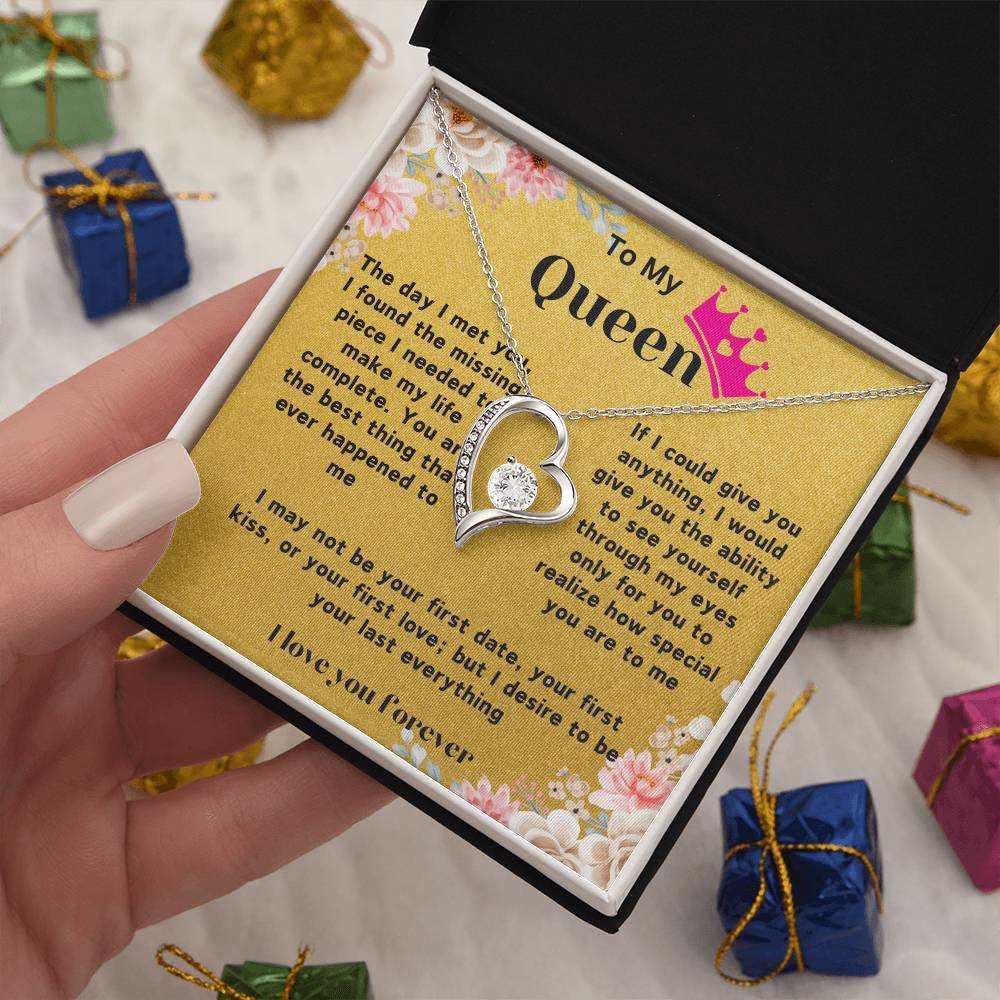 Heart Necklace With Love Note