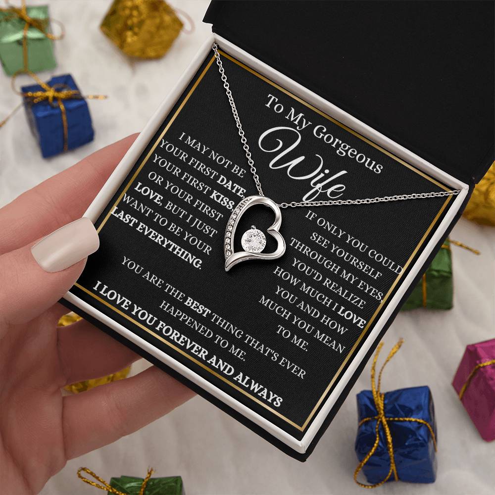 To My Gorgeous Wife Forever Love Necklace
