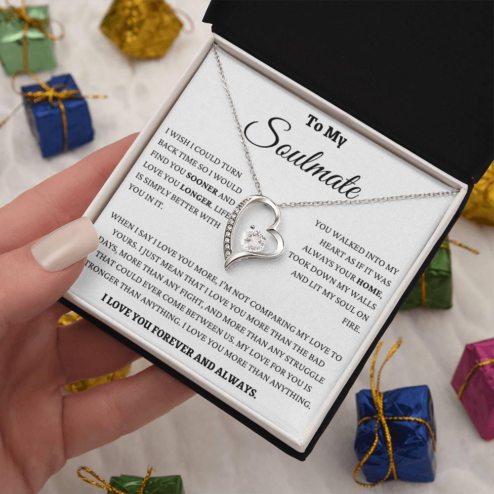 I Love You More Than Anything Soulmate Forever Love Necklace