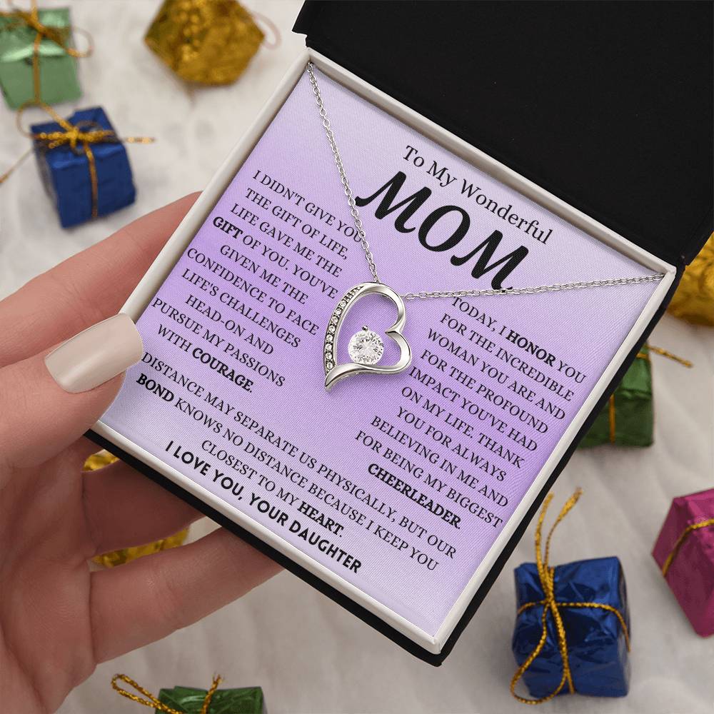 I Honor You Today Mom Forever Love Necklace