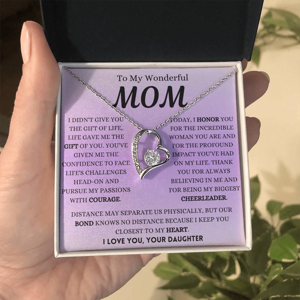 I Honor You Today Mom Forever Love Necklace
