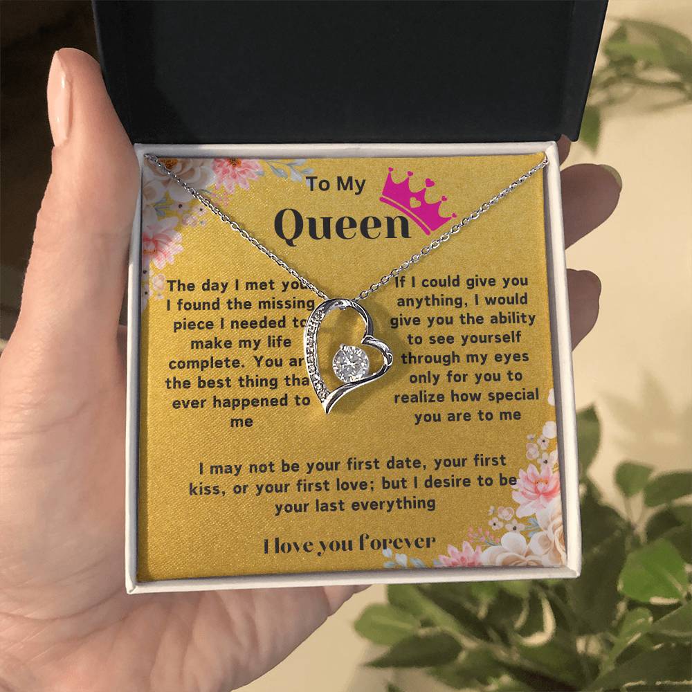 Heart Necklace With Love Note