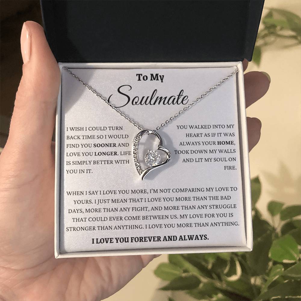 I Love You More Than Anything Soulmate Forever Love Necklace