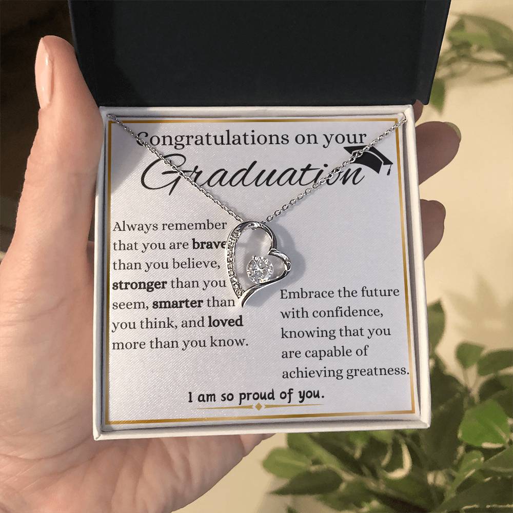 Embrace The Future Graduation Forever Love Necklace