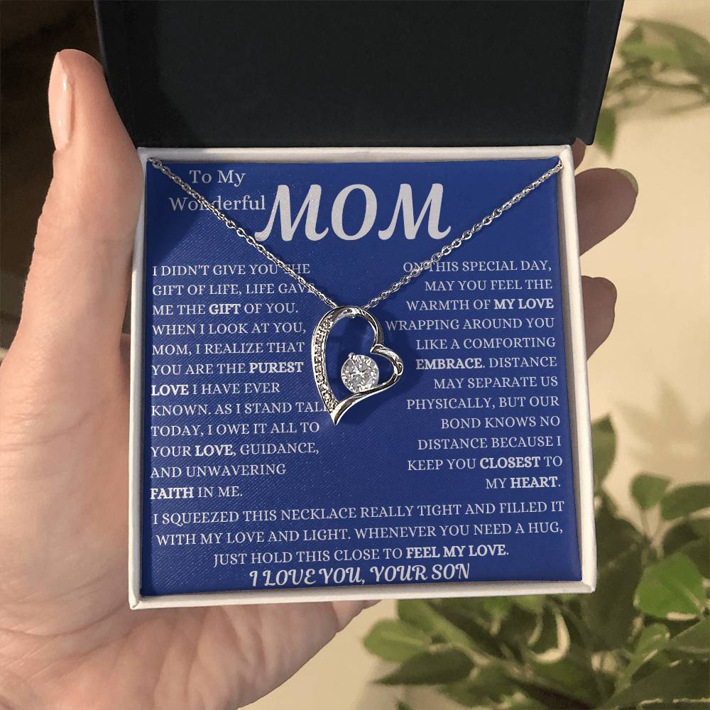 Life Gave Me The Gift Of You Mom Forever Love Necklace