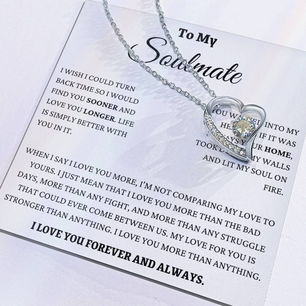 I Love You More Than Anything Soulmate Forever Love Necklace