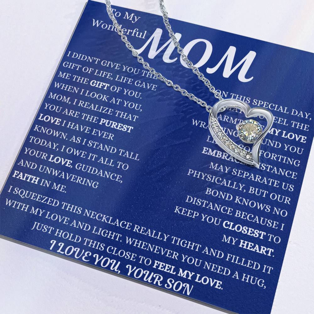 Life Gave Me The Gift Of You Mom Forever Love Necklace