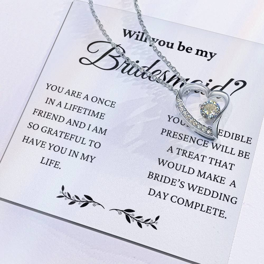You Will Make My Wedding Day Complete Forever Love Necklace