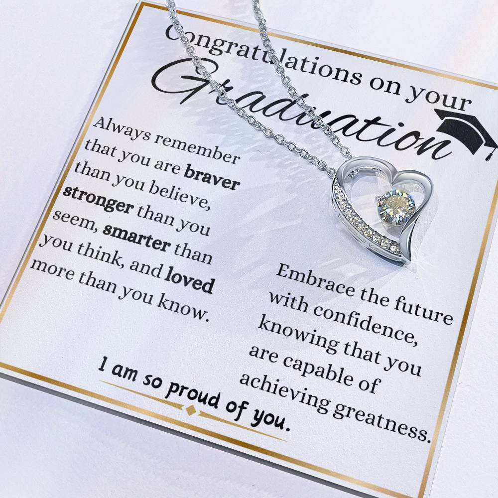 Embrace The Future Graduation Forever Love Necklace