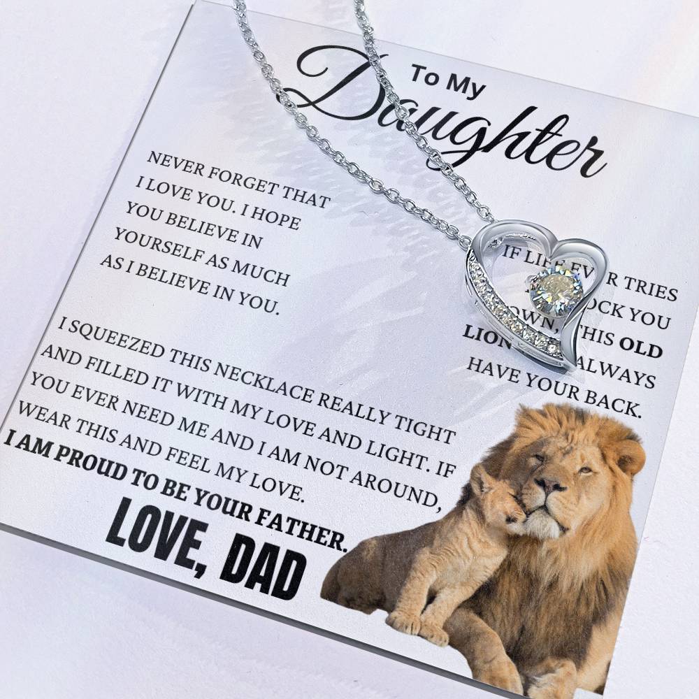 This Old Lion Got Your Back Forever Love Necklace