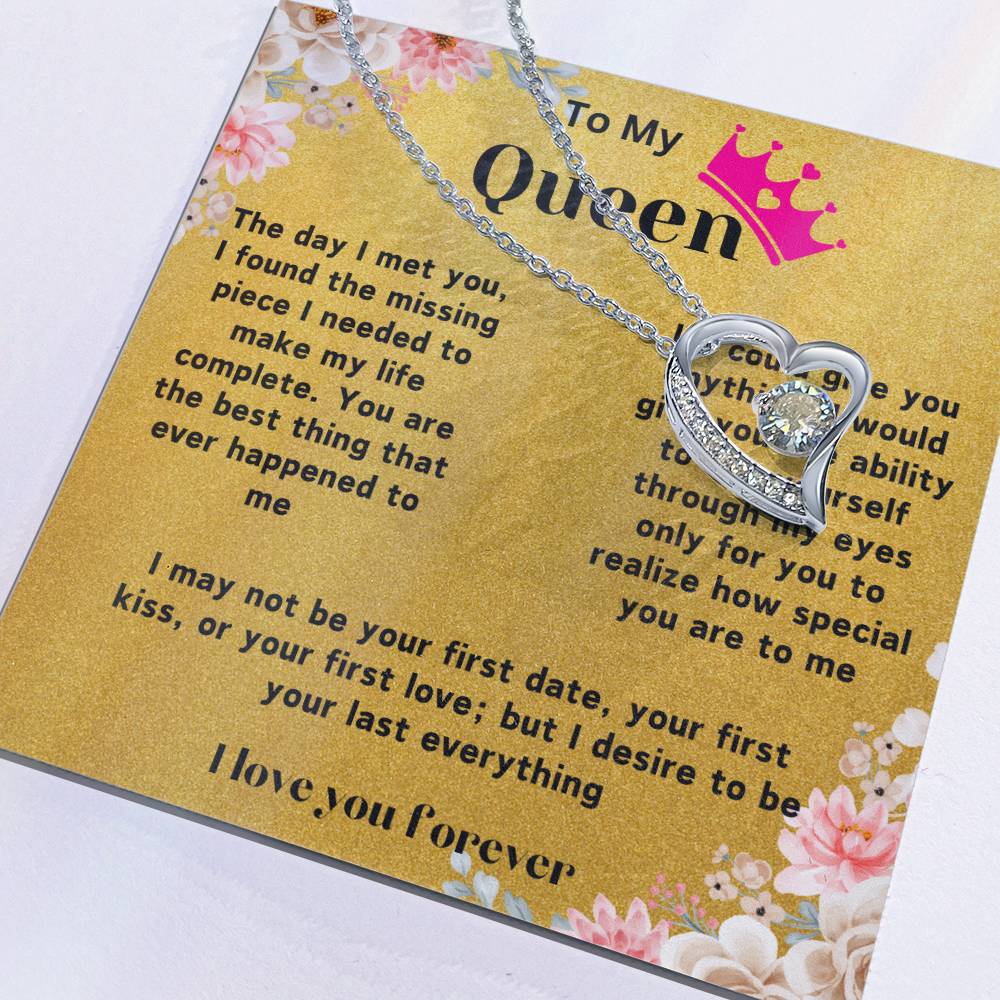 Heart Necklace With Love Note