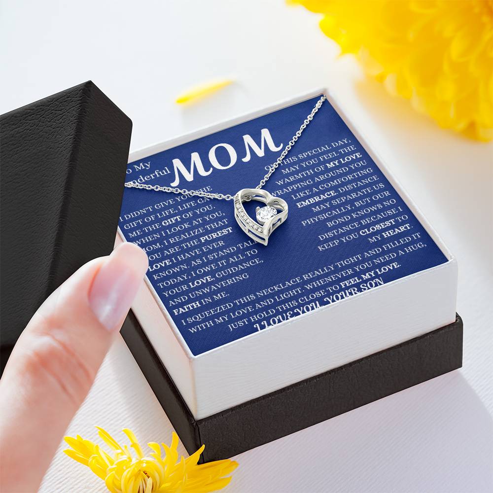 Life Gave Me The Gift Of You Mom Forever Love Necklace