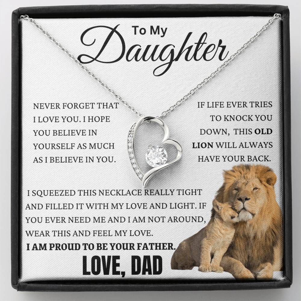 This Old Lion Got Your Back Forever Love Necklace