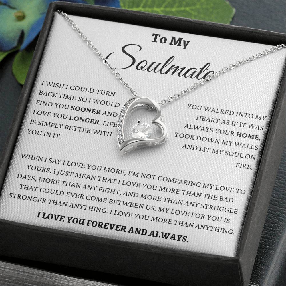 I Love You More Than Anything Soulmate Forever Love Necklace