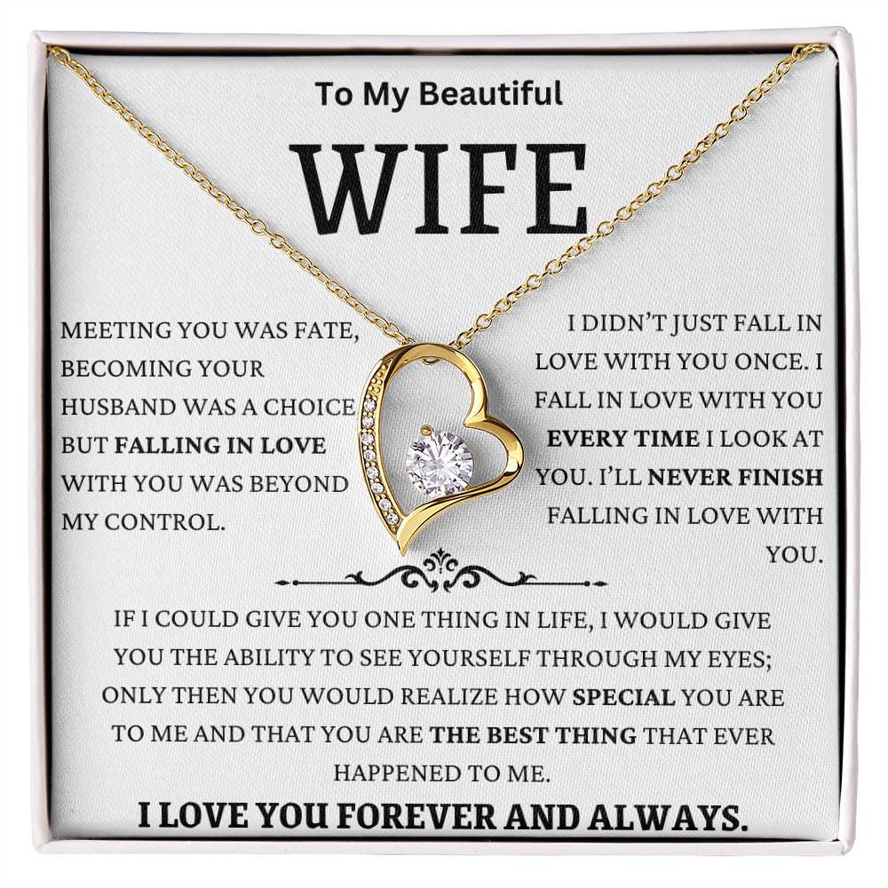 I Fall In Love With You Everyday Forever Love Necklace