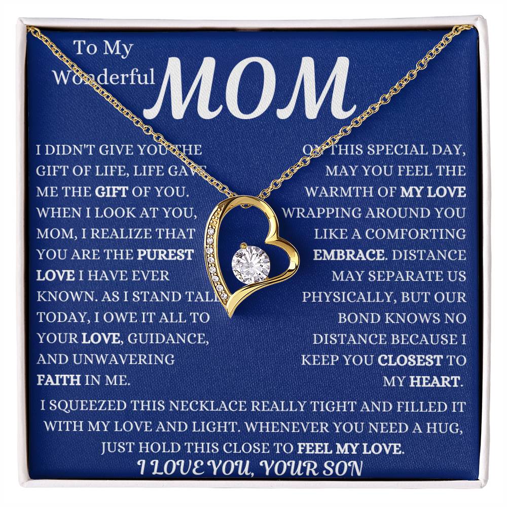 Life Gave Me The Gift Of You Mom Forever Love Necklace