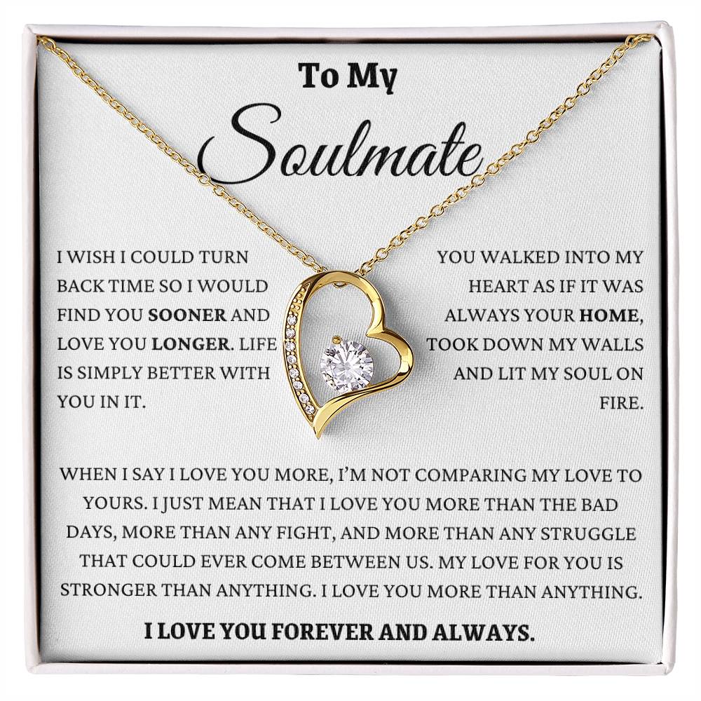 I Love You More Than Anything Soulmate Forever Love Necklace