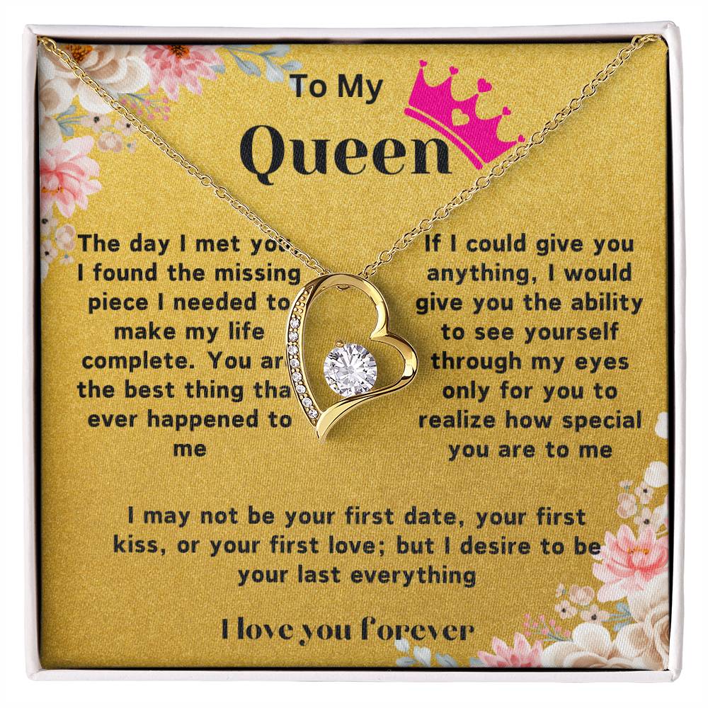 Heart Necklace With Love Note
