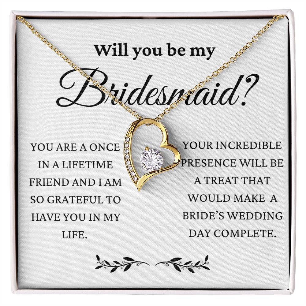 You Will Make My Wedding Day Complete Forever Love Necklace