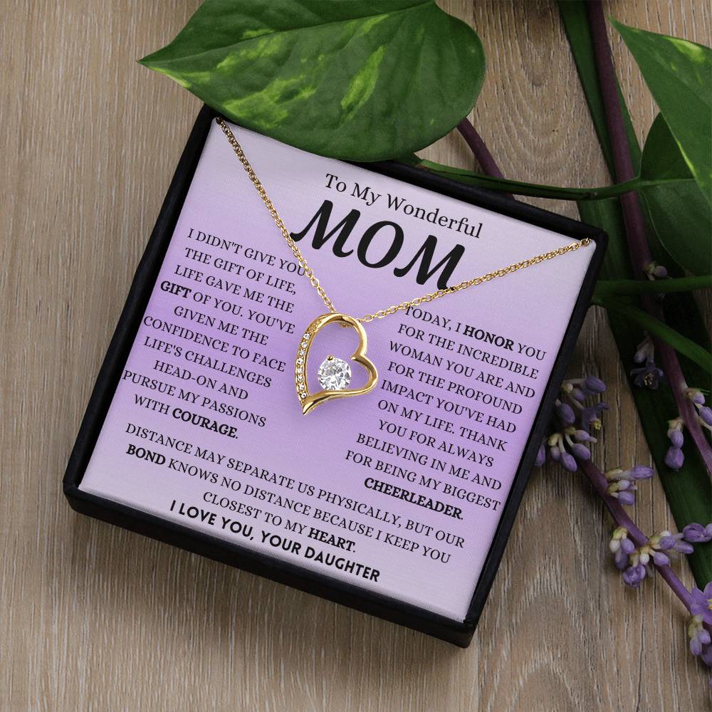 I Honor You Today Mom Forever Love Necklace
