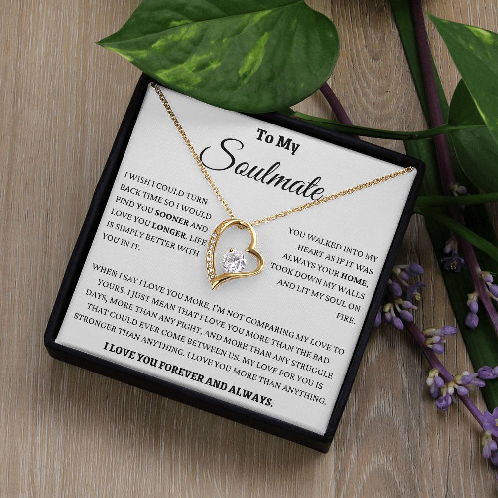 I Love You More Than Anything Soulmate Forever Love Necklace