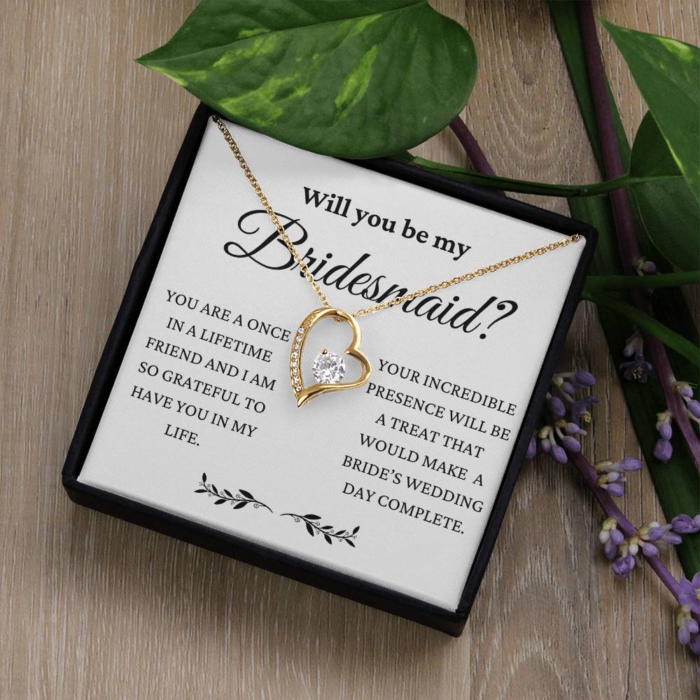 You Will Make My Wedding Day Complete Forever Love Necklace
