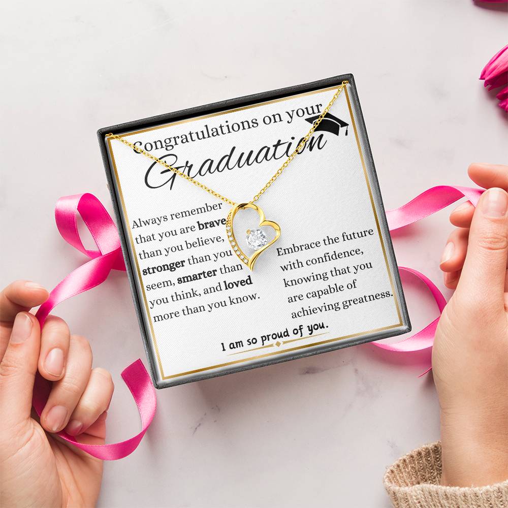 Embrace The Future Graduation Forever Love Necklace