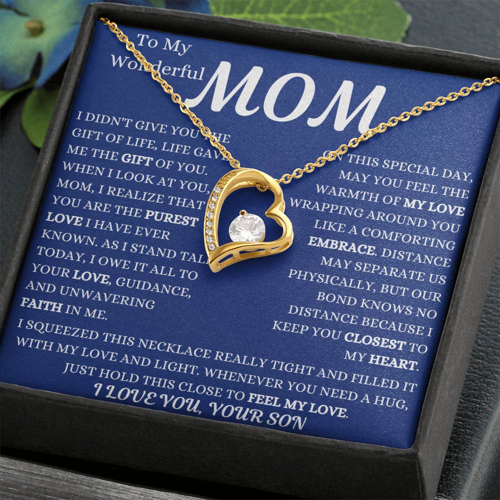 Life Gave Me The Gift Of You Mom Forever Love Necklace