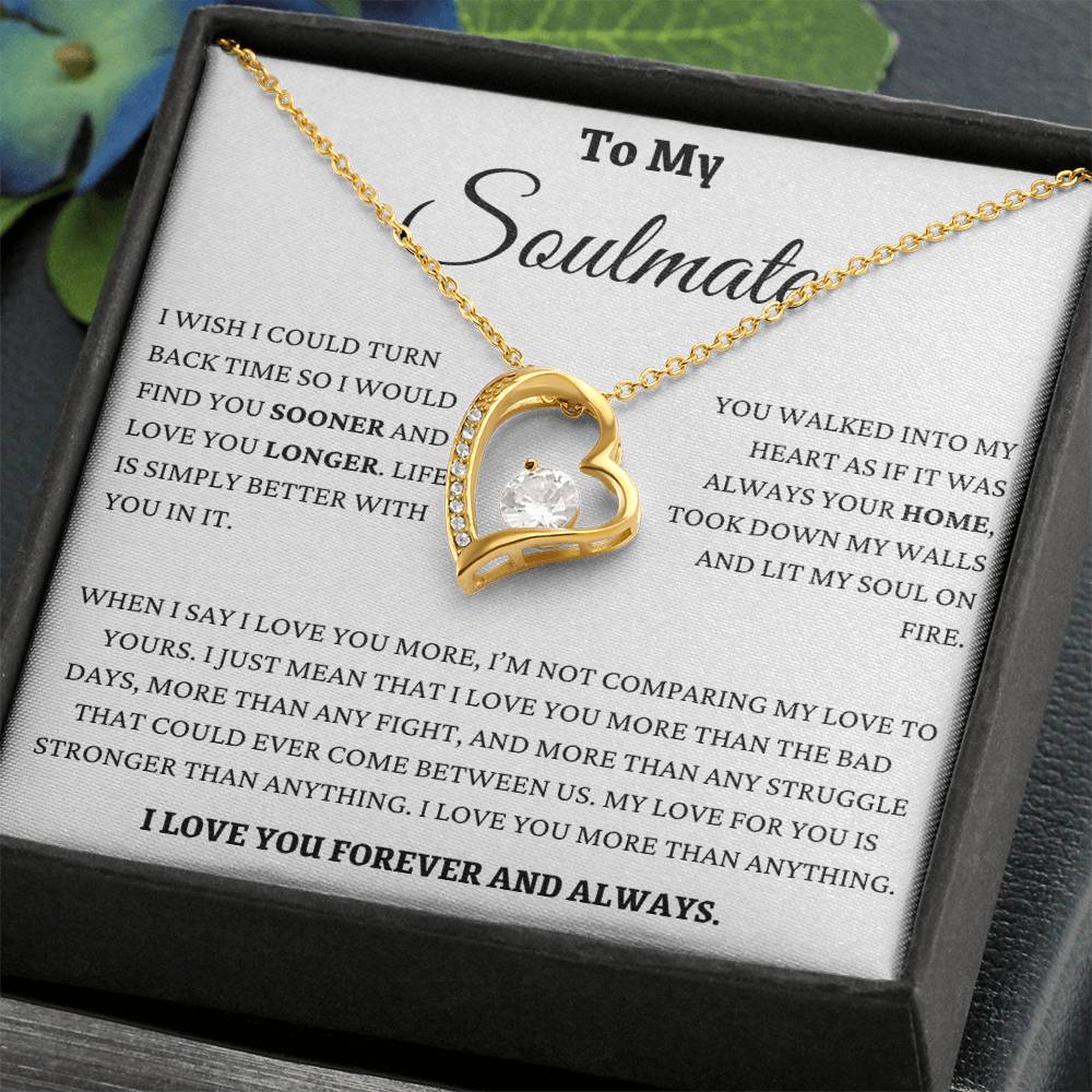 I Love You More Than Anything Soulmate Forever Love Necklace
