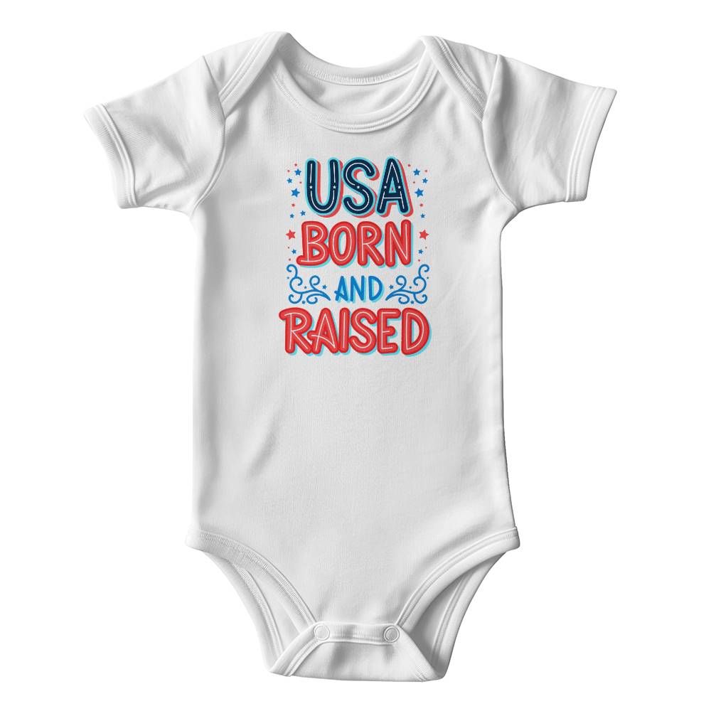 USA Born And Raised Gerber ONESIES