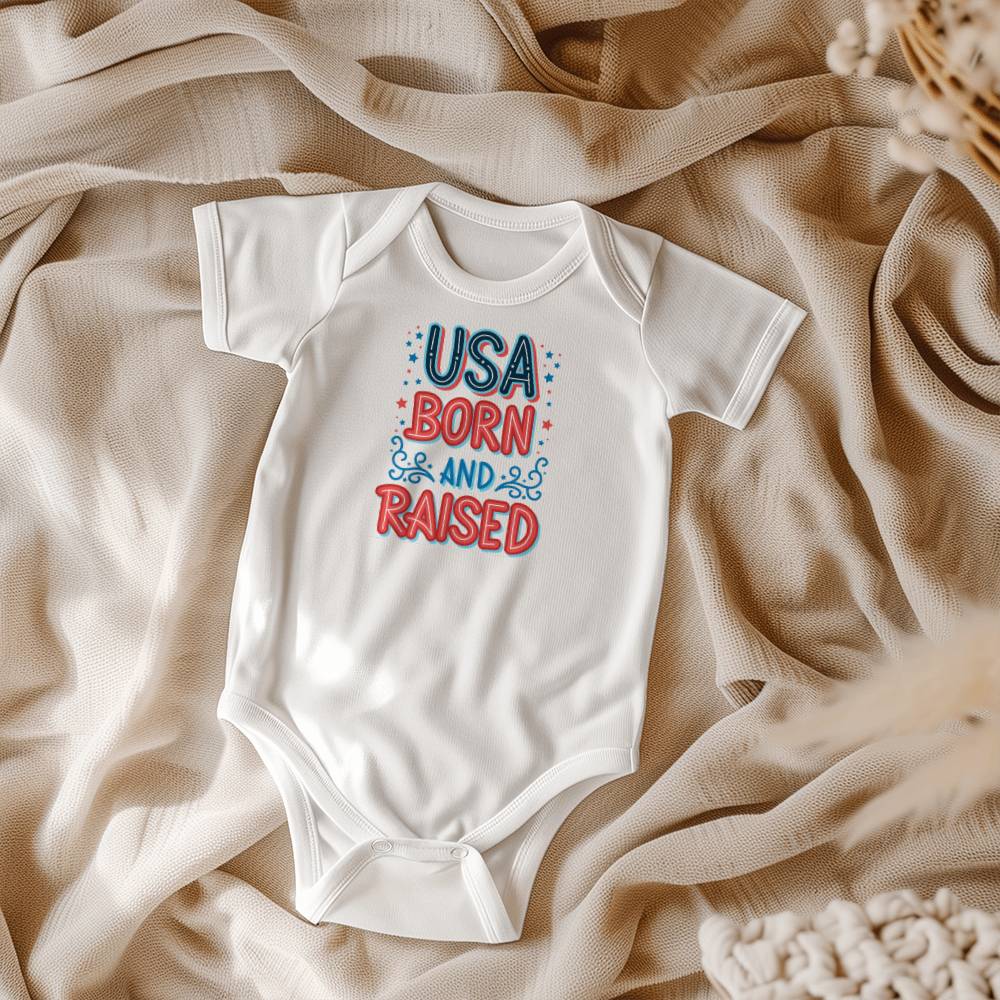 USA Born And Raised Gerber ONESIES