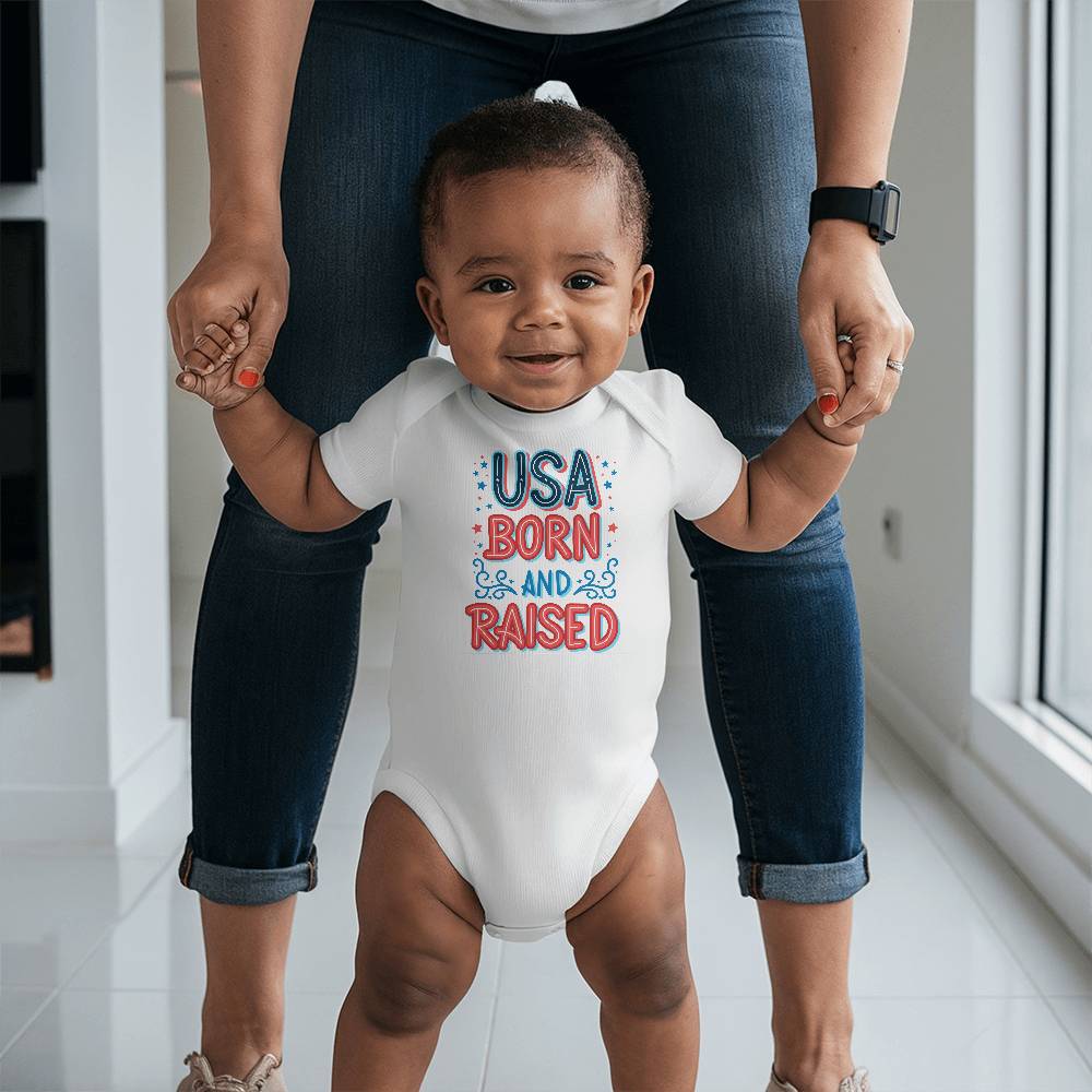 USA Born And Raised Gerber ONESIES