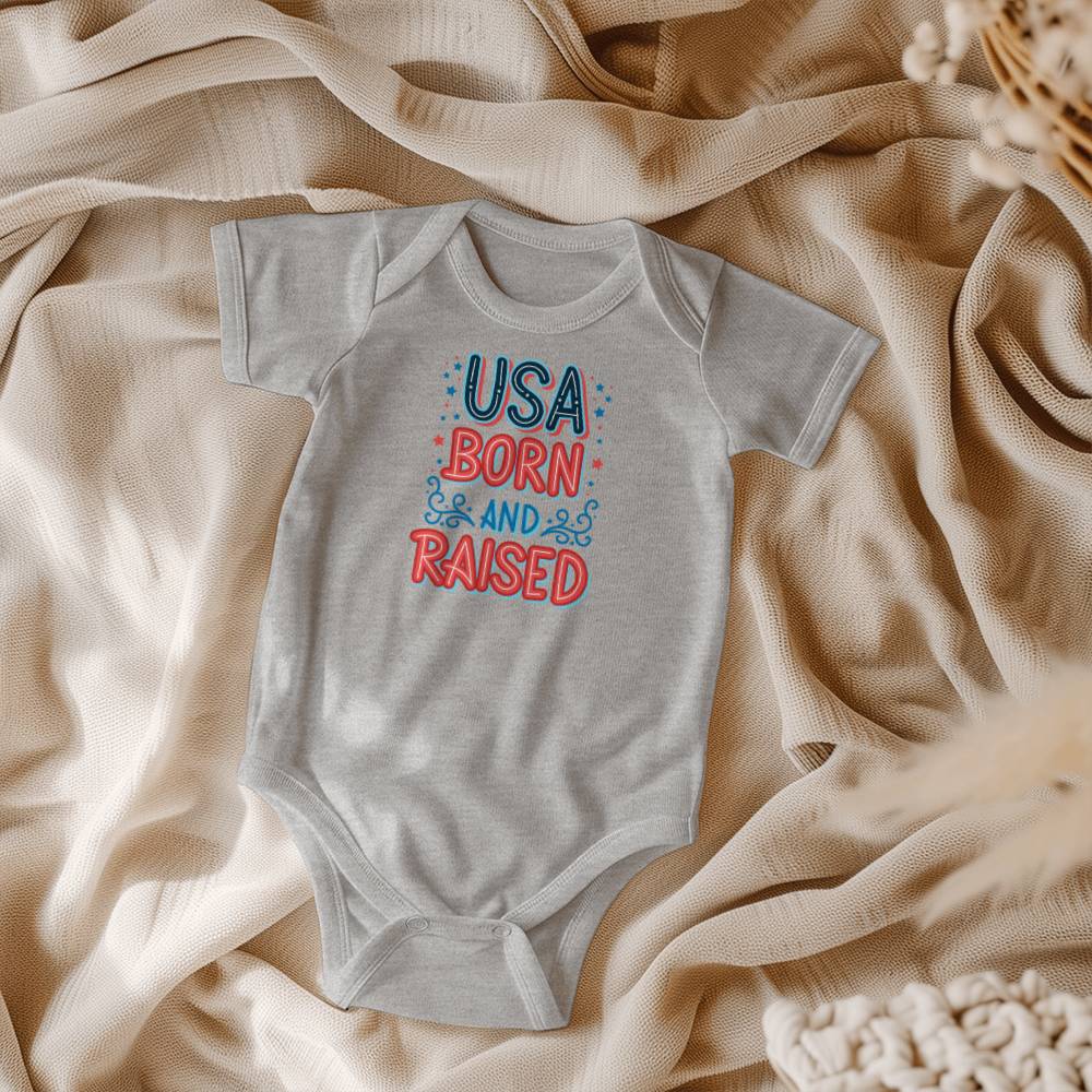 USA Born And Raised Gerber ONESIES