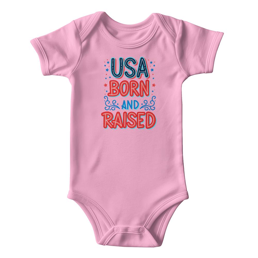 USA Born And Raised Gerber ONESIES