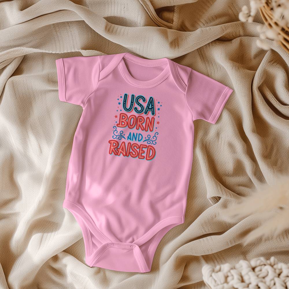 USA Born And Raised Gerber ONESIES