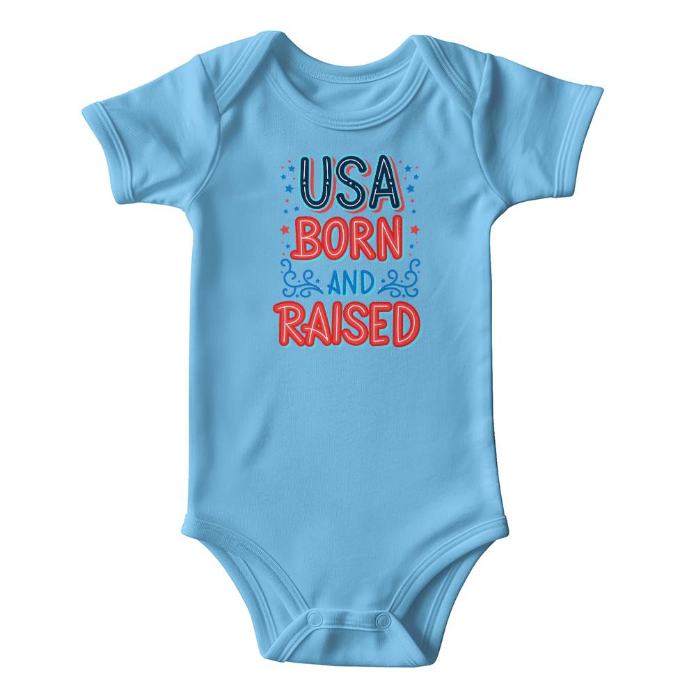 USA Born And Raised Gerber ONESIES