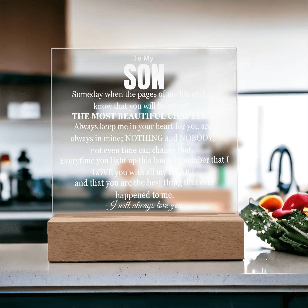 You Are My Most Beautiful Chapter Son Table Lamp