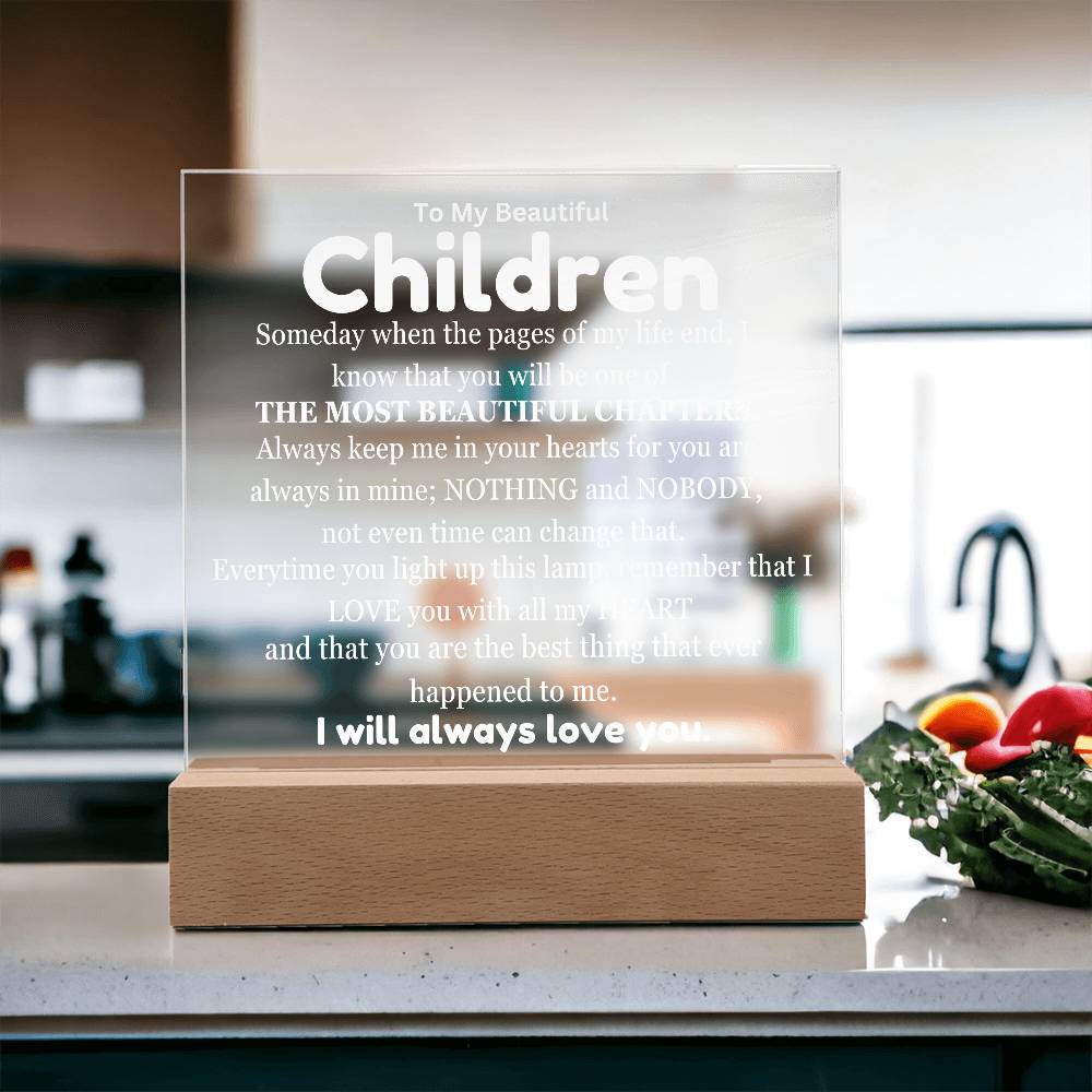 My Children My Most Beautiful ChapterTable Lamp