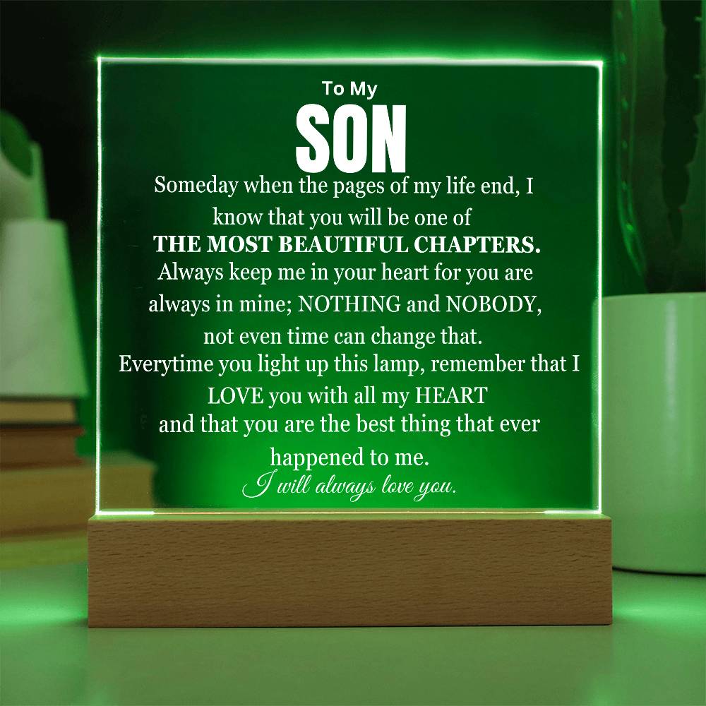 You Are My Most Beautiful Chapter Son Table Lamp