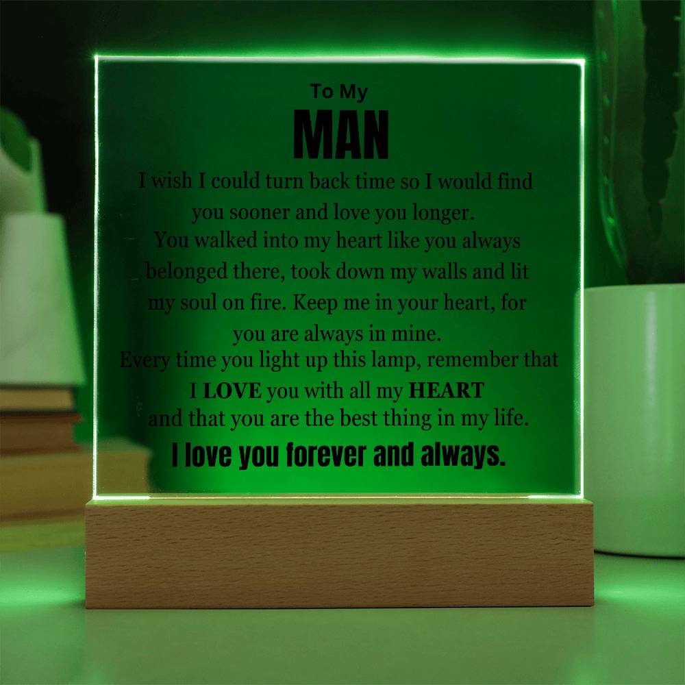 My Man My Best Friend And Lover Table Lamp