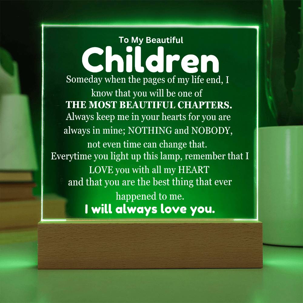My Children My Most Beautiful ChapterTable Lamp