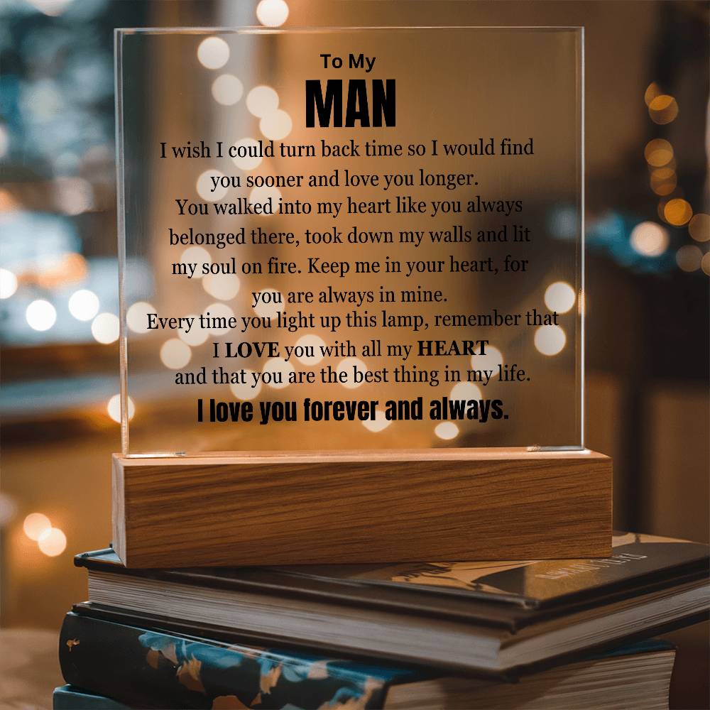 My Man My Best Friend And Lover Table Lamp