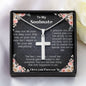 Stainless Cross Necklace With Love Note