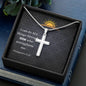 I Can Do All Things Through Him Stainless Cross Necklace