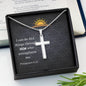 I Can Do All Things Through Him Stainless Cross Necklace