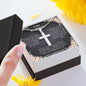 Stainless Cross Necklace With Love Note