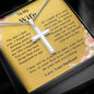 Stainless Cross Necklace - Wife