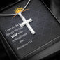 I Can Do All Things Through Him Stainless Cross Necklace